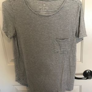 AE Soft & Sexy Shirt, Grey and White Striped